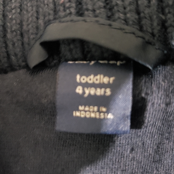 Kids navy blue quilted design jacket with Hood - Picture 2 of 5